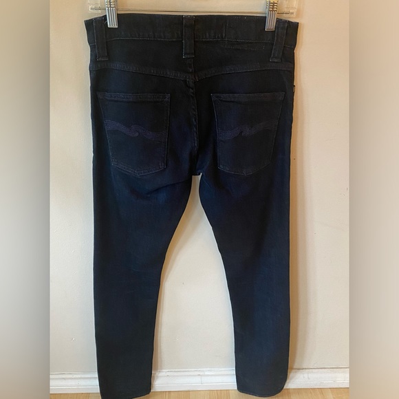 BRAND NEW NUDIE JEANS ‘Grim Tim’ skinny straight fit in Navy Thunder - Picture 12 of 12